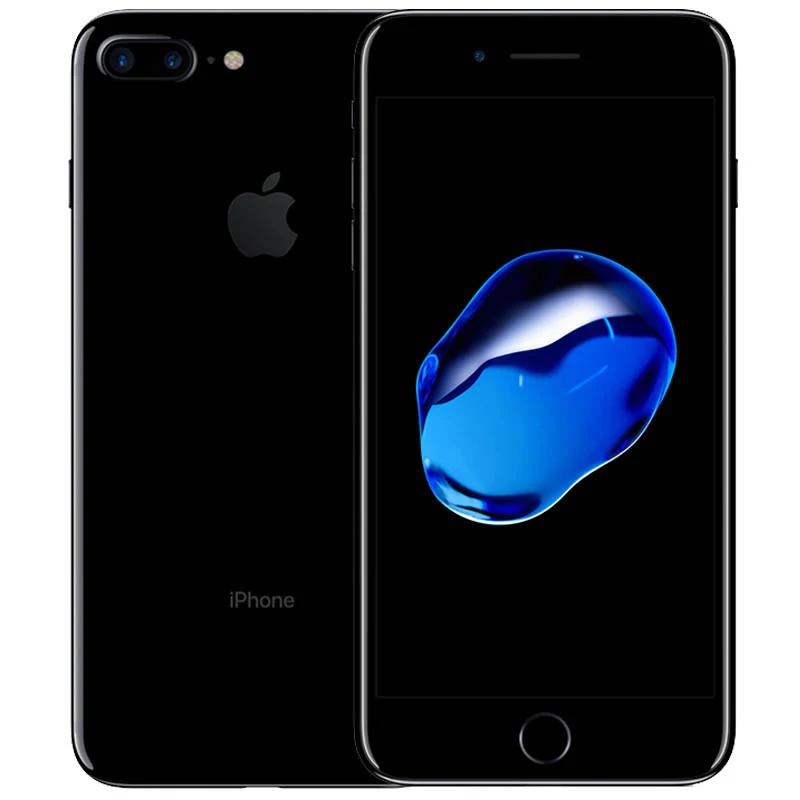 Jet Black Смартфон с отпечатком пальца Apple iPhone 7 Plus, четырехъядерный, 5,5 дюймов, 3 ГБ ОЗУ, 32/128 ГБ/256 ГБ IOS LTE, МП камера, iPhone7 Plus - Цвет: Jet Black
