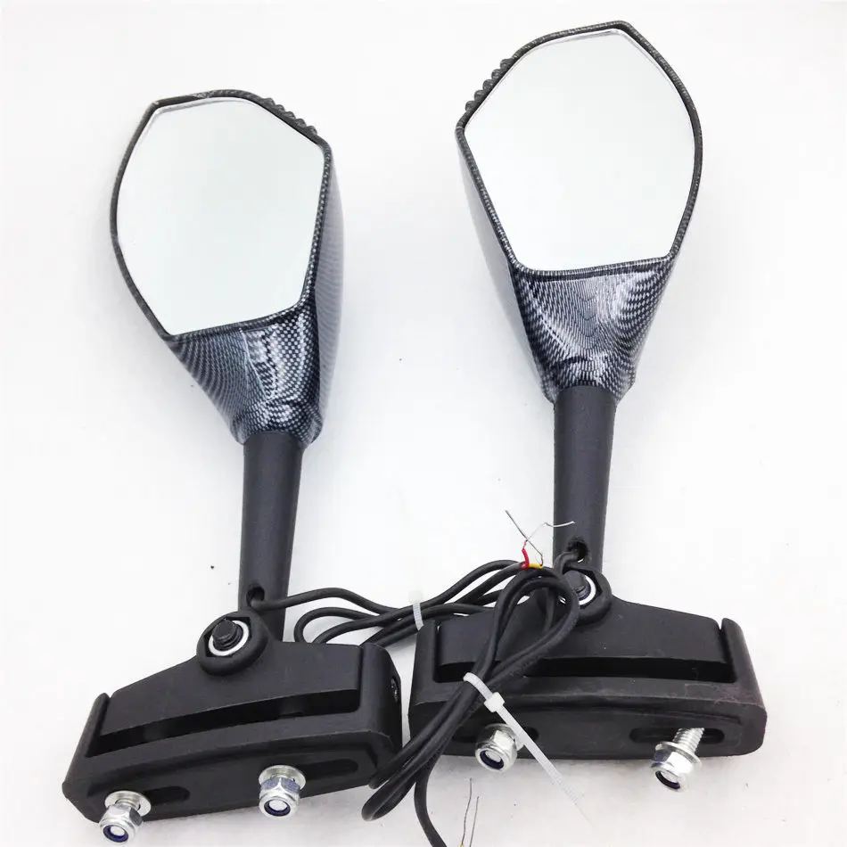 Мотоцикл LED указатель поворота интегрированы сторона заднего Зеркала для Yamaha YZF 600 R1 R6 R6S FZ1 FZ6 fz6s Fazer FJR1300 XJ6