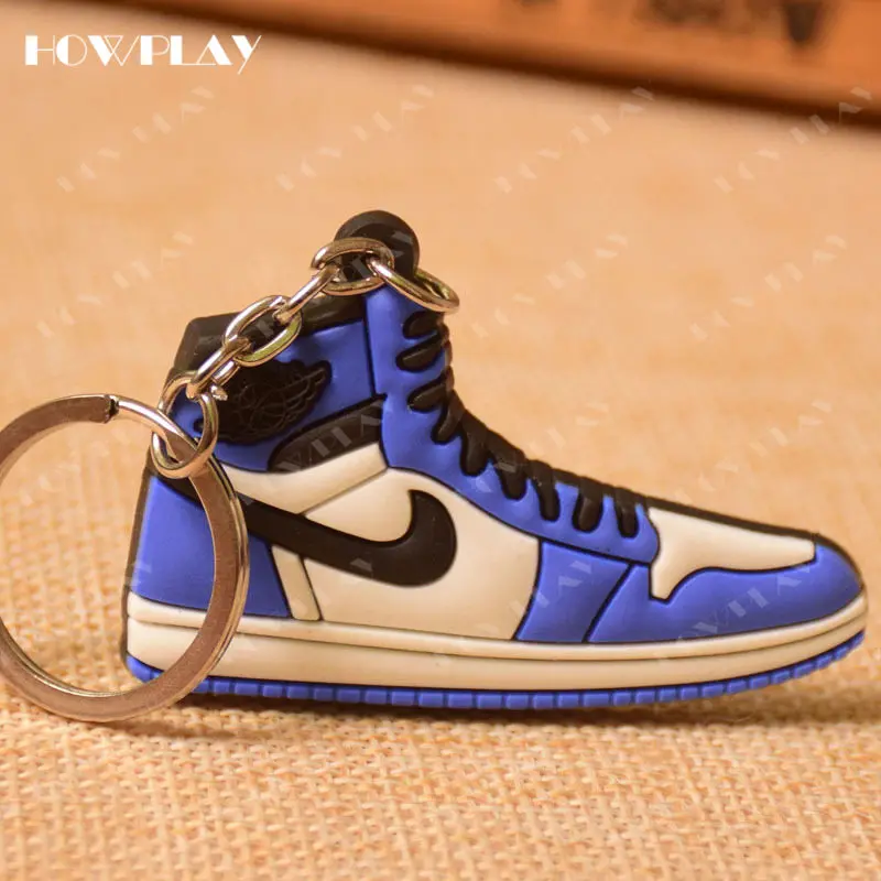 AJ1-010 HowPlay мини кроссовки брелки jordan 1 сумка очарование Баскетбольная обувь модельный брелок AJ1 подвеска на рюкзак держатель для ключей креативные подарки - Цвет: AJ1-010