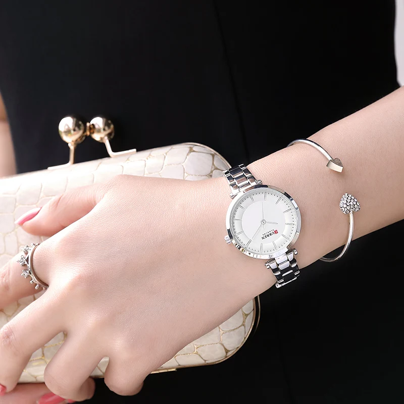 Часы CURREN для пар мужские часы от топ бренда Роскошные Кварцевые мужчин и женщин