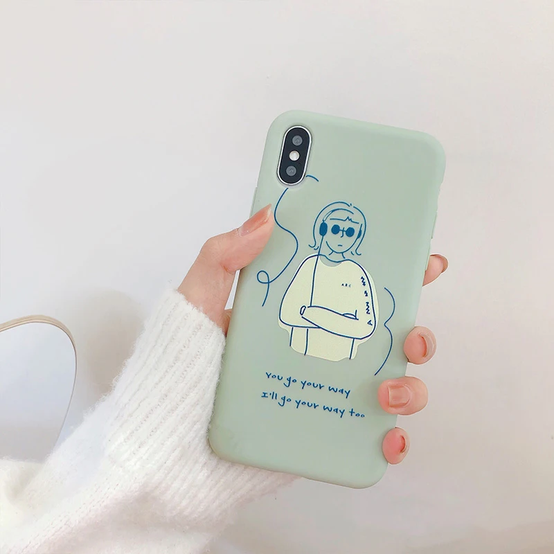 Простые Чехлы GlamPhoneCase с ручной росписью для мальчиков и девочек чехлы iPhone 6 S 7 8 Plus