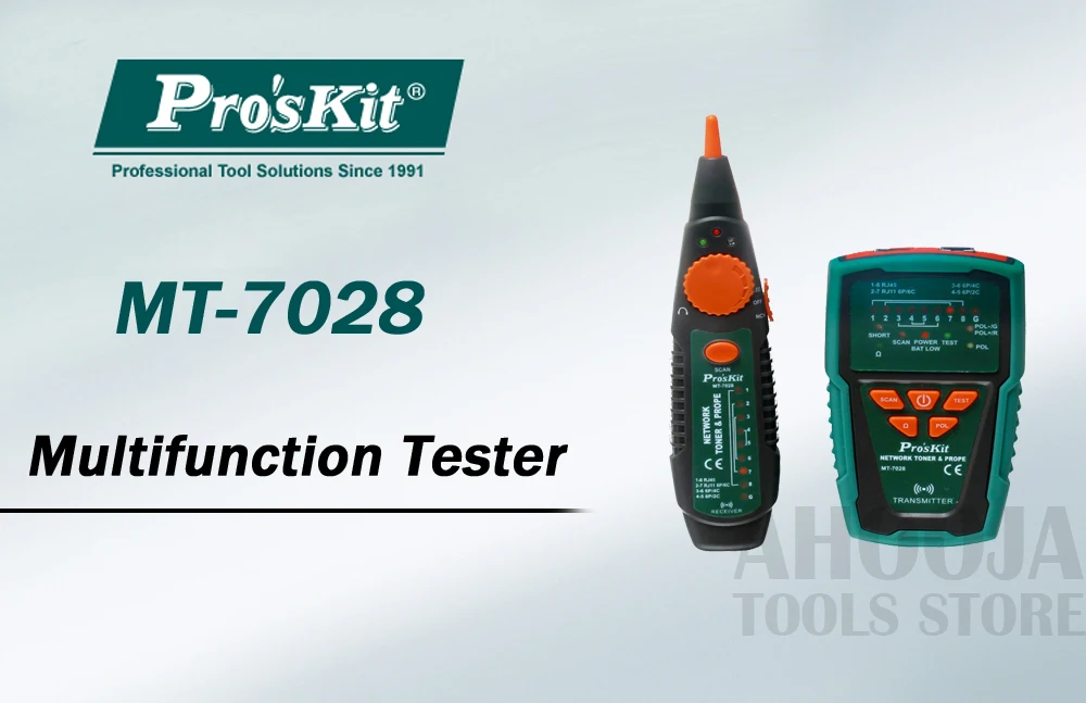 Pro'sKit MT-7028 аудио сетевой Тест линии er трекер сетевой Datacom Аудио Видео ТВ кабель дефект тест детектор инструмент