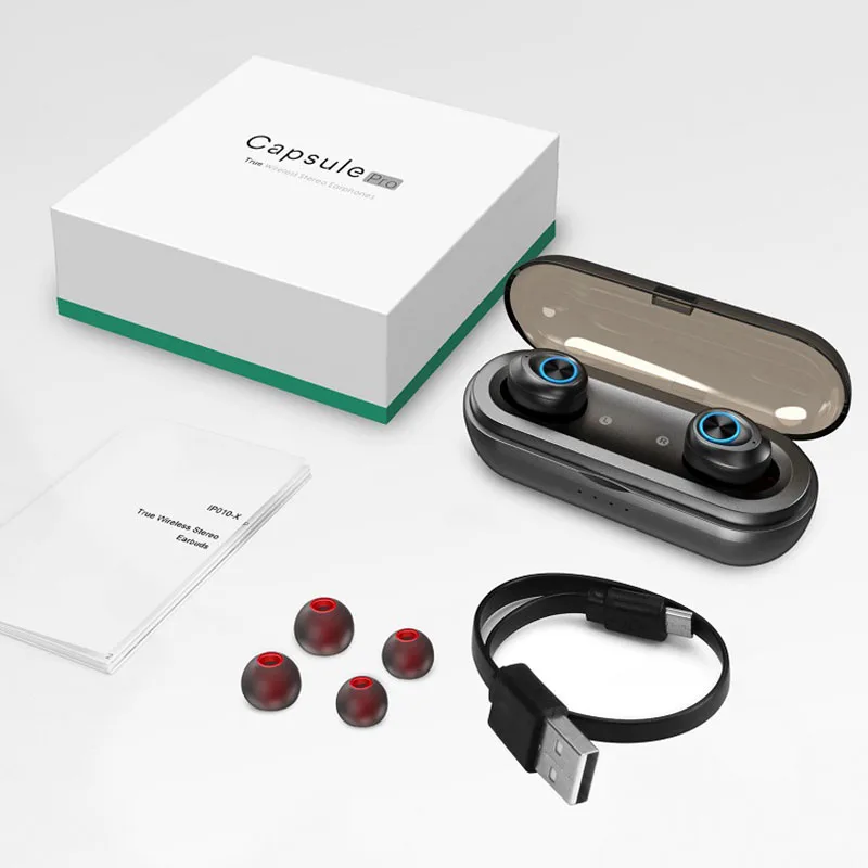 Беспроводные стереонаушники водонепроницаемые мини спортивные Bluetooth наушники с