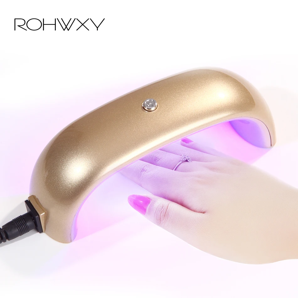 ROHWXY 6 W ногтей лампа для маникюра УФ лампы Сушилка льдинка светильник гель лака