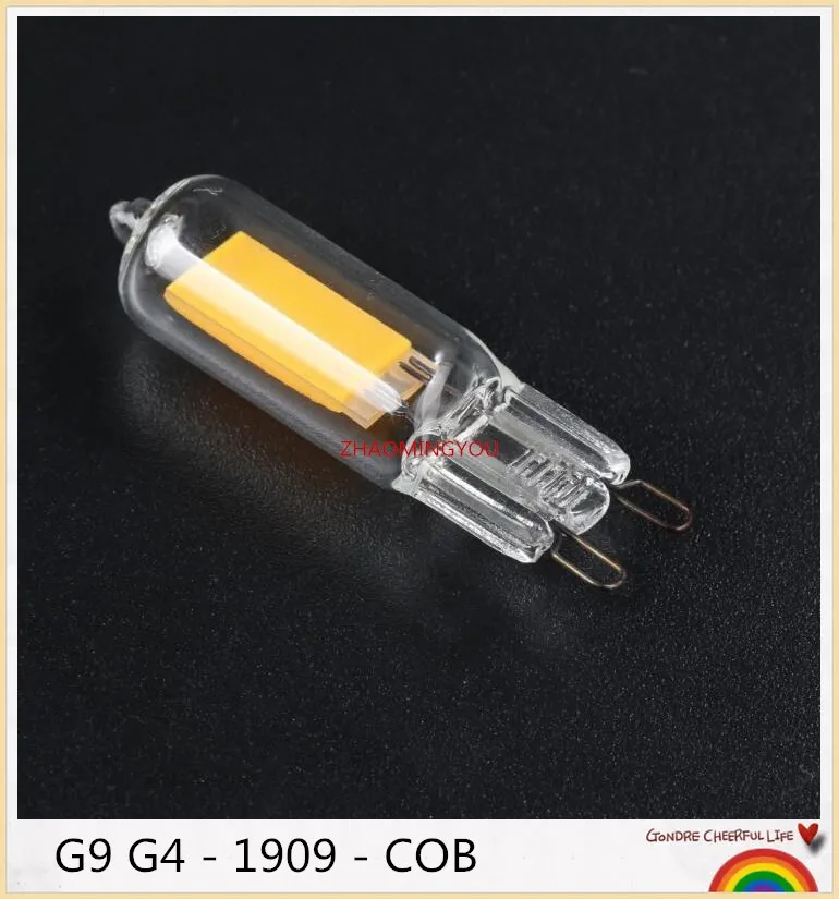 Светодиодный светильник G4 G9 10 шт. 220 В 360 градусов 5 Вт 1909 COB + стекло | Лампы и