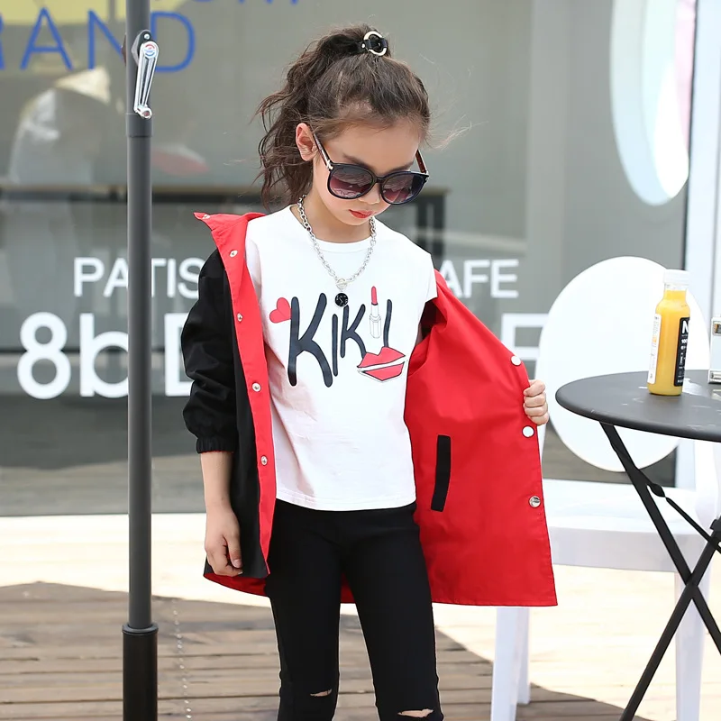 Европа и Америка осень 2017 г. весна новая девушка с длинными рукавами ветровка