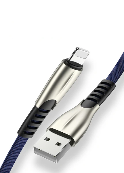 Usb-кабель type C из цинка 1 м, 5 В, 2.8A, быстрый зарядный плоский нейлоновый usb-кабель type-C для huawei P30 pro samsung S10 - Тип штекера: For iPhone