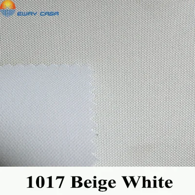 1017 Beige White Подгонянный EWAY CASA рулонные шторы MOQ 1 шт. УФ-фильтром плотные белые покрытием Демин ткани спальня офисов тени жалюзи № 1010 - Цвет: 1017 Beige White