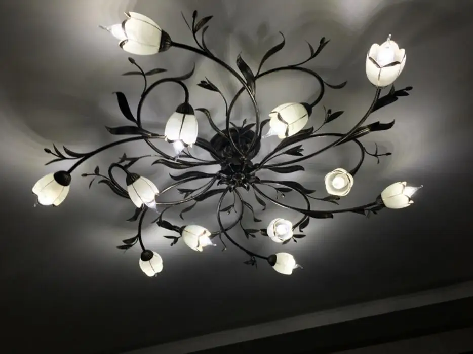 Скандинавский американский кантри Лофт винтажный потолочный светильник для