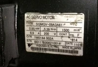 ervo motor sgmgv 09a3a61 used one 90 appearance new 3 months warranty in stock