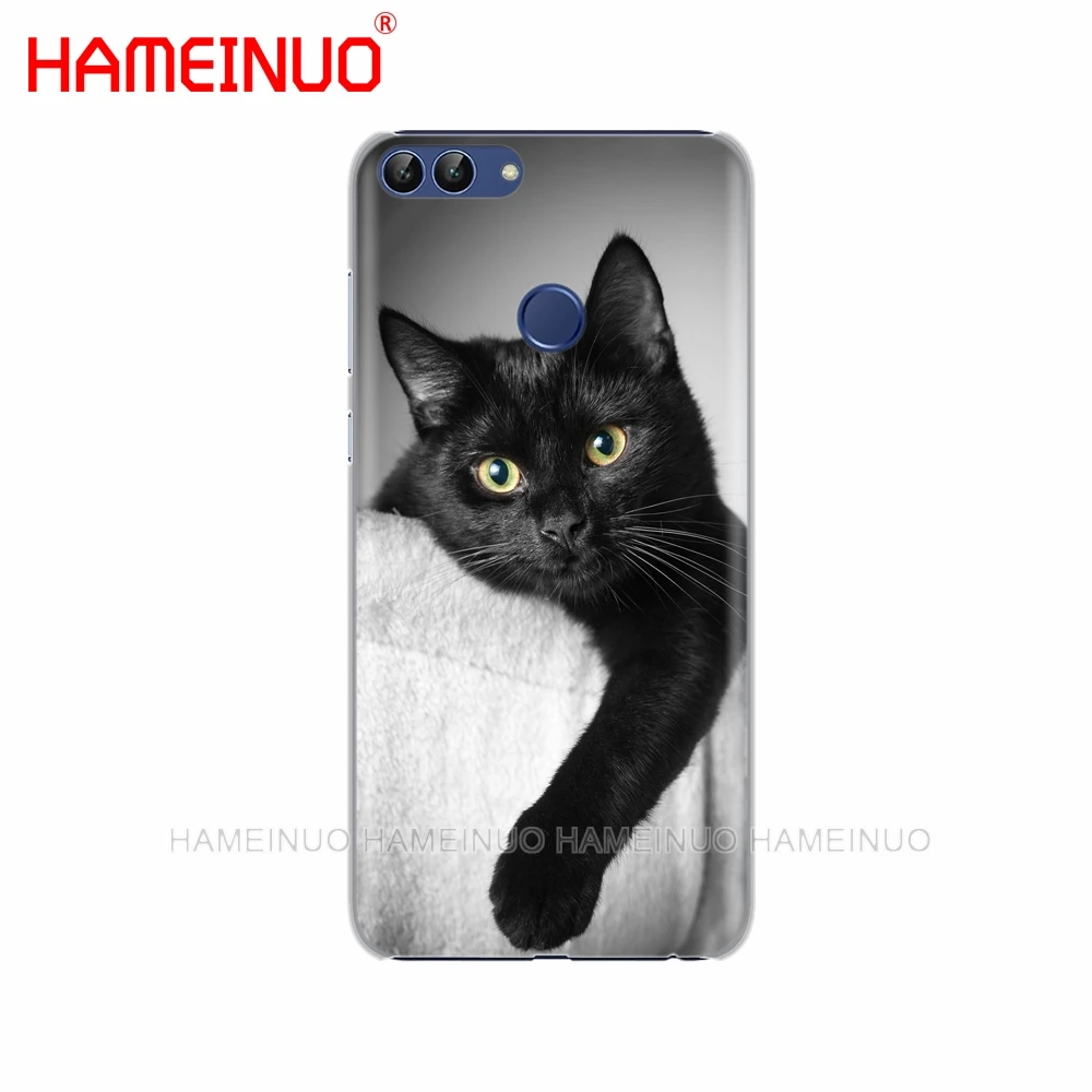 HAMEINUO Черный кот глазящий глаз на сотовый телефон чехол для huawei Honor Y5 7C Y625 Y635 Y6 Y7 Y9 Prime PRO - Цвет: 43035