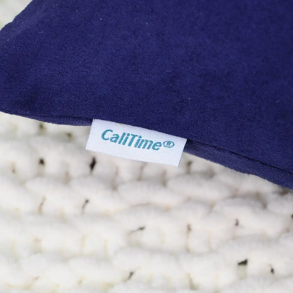 CaliTime упаковка из 2 супермягких наволочек для дивана кровати декора перьев