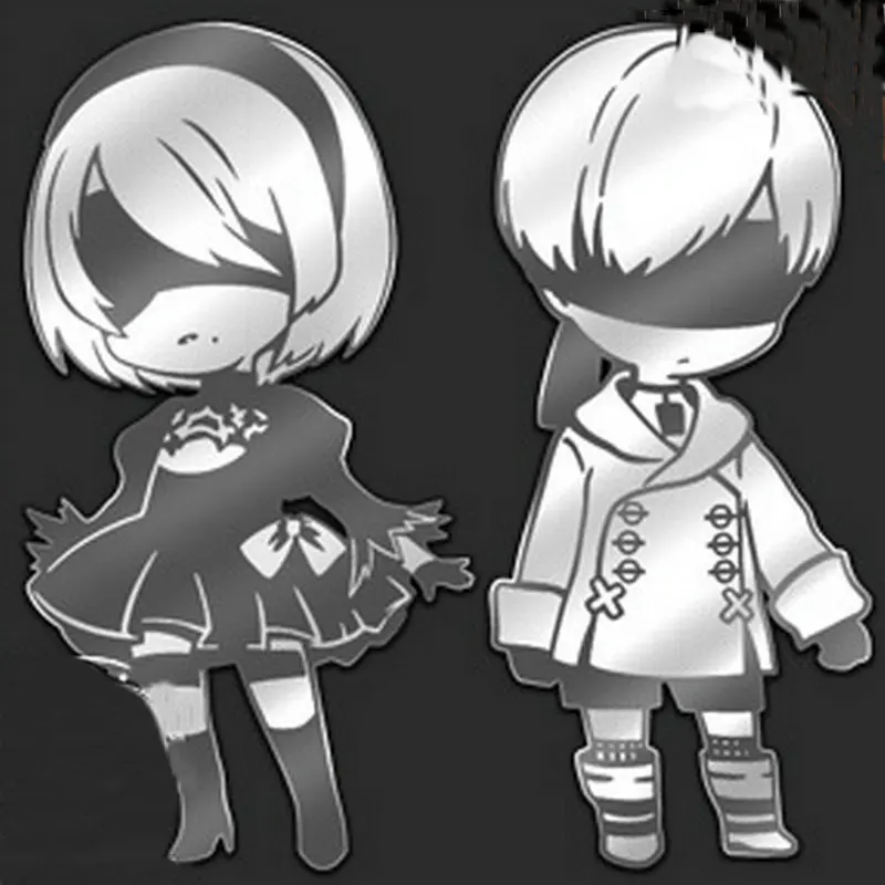 2 шт NieR: Automata jorha NO.2 type B металлическая наклейка s для ноутбука телефона декоративная наклейка DIY наклейки из игры