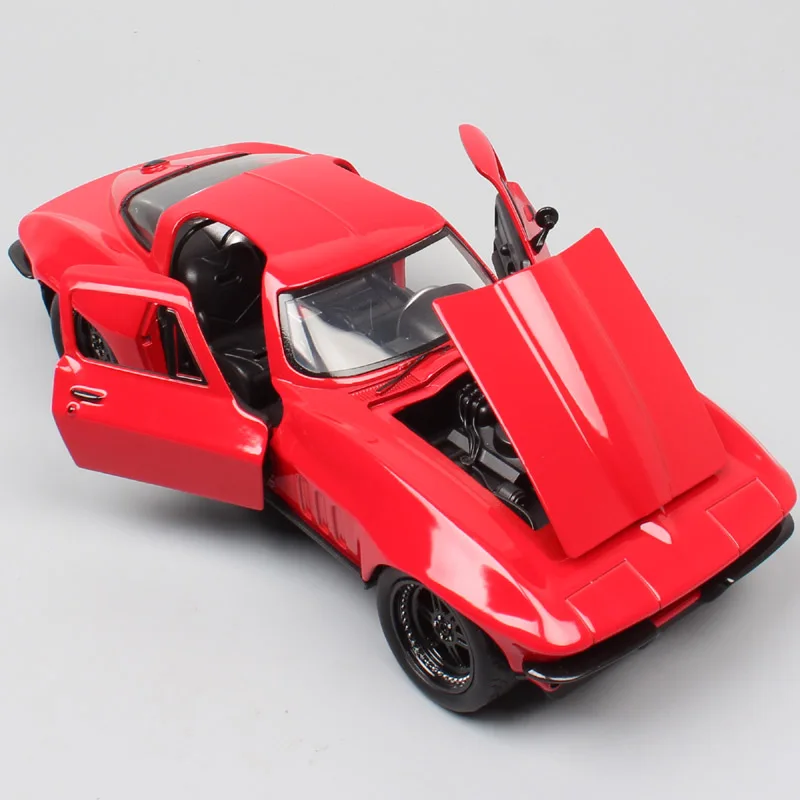 Детский 1:24 Jada the letty CHEVY Corvette 1966 Chevrolet Diecasts тачки Модель Масштаб Авто Игрушечная машина эскизы игра автомобиль сувенир