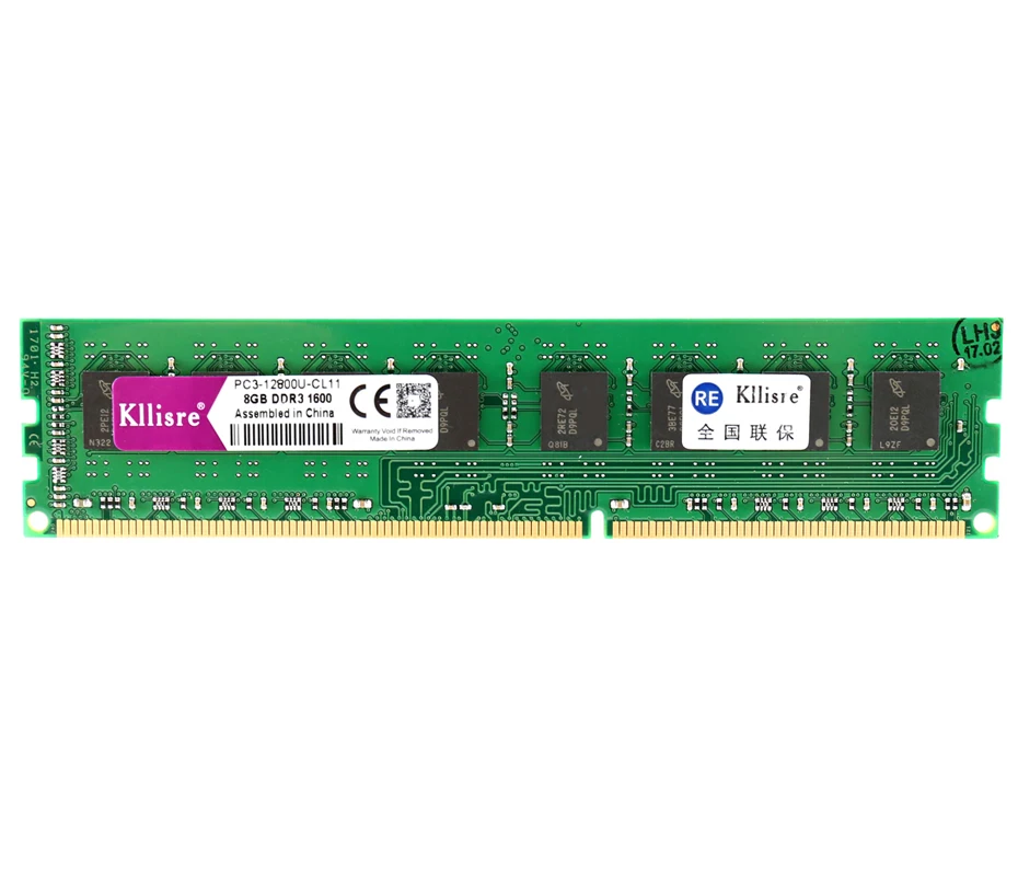 Kllisre ddr3 8gb Ram 1600MHz No ecc Настольный ПК Память 240-pins dimm