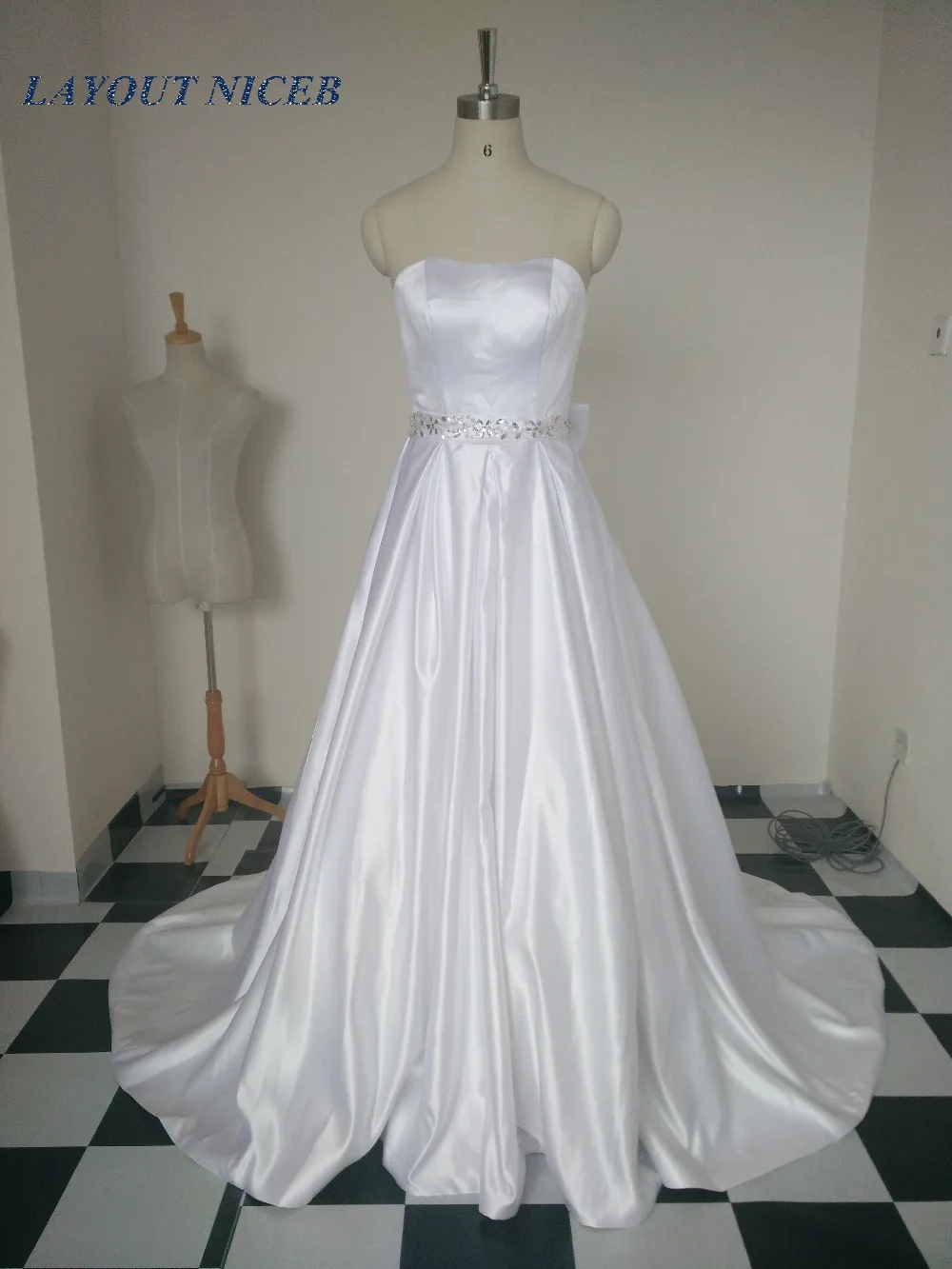 Платье трапециевидной формы элегантное Vestido De Noiva длинное свадебное платье А