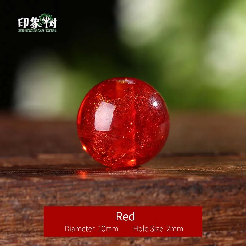 Red 10mm 10pcs Sands порошок ручной работы лэмпворк глазурованные бусины 10 мм 10 шт прозрачные японские хрустальные круглые разделительные Бусины DIY Ювелирные задатки 1604 - Цвет: Red 10mm 10pcs