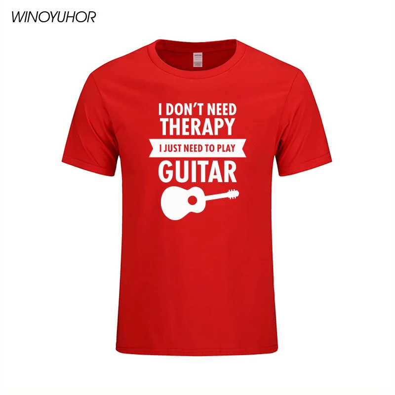 Мне не нужна терапия мне просто нужно играть на гитаре футболка для мужчин летняя