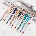 10 шт. Kawaii Шариковая ручка большая Драгоценная металлическая шариковая ручка большая Алмазная черная чернильная волшебная ручка модные школьные офисные принадлежности 9 видов цветов