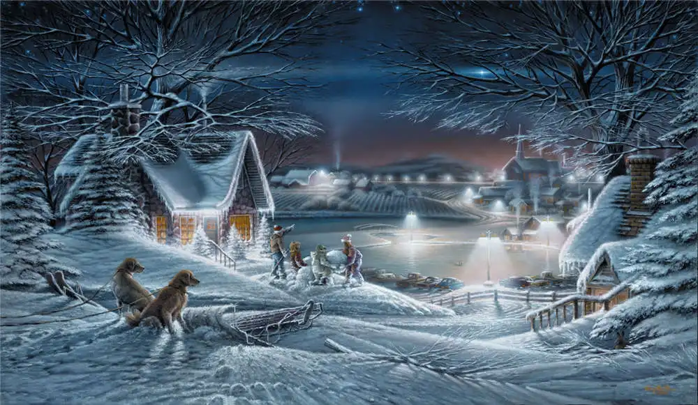 Махровая картина редлин HD с принтом современных животных пейзаж звезда маслом на