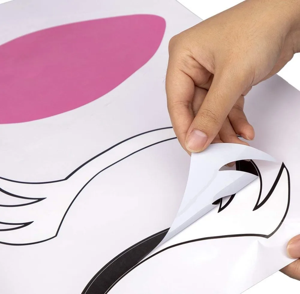 Единорог бумажная ткань цветочный фон украшения товары для вечеринки набор