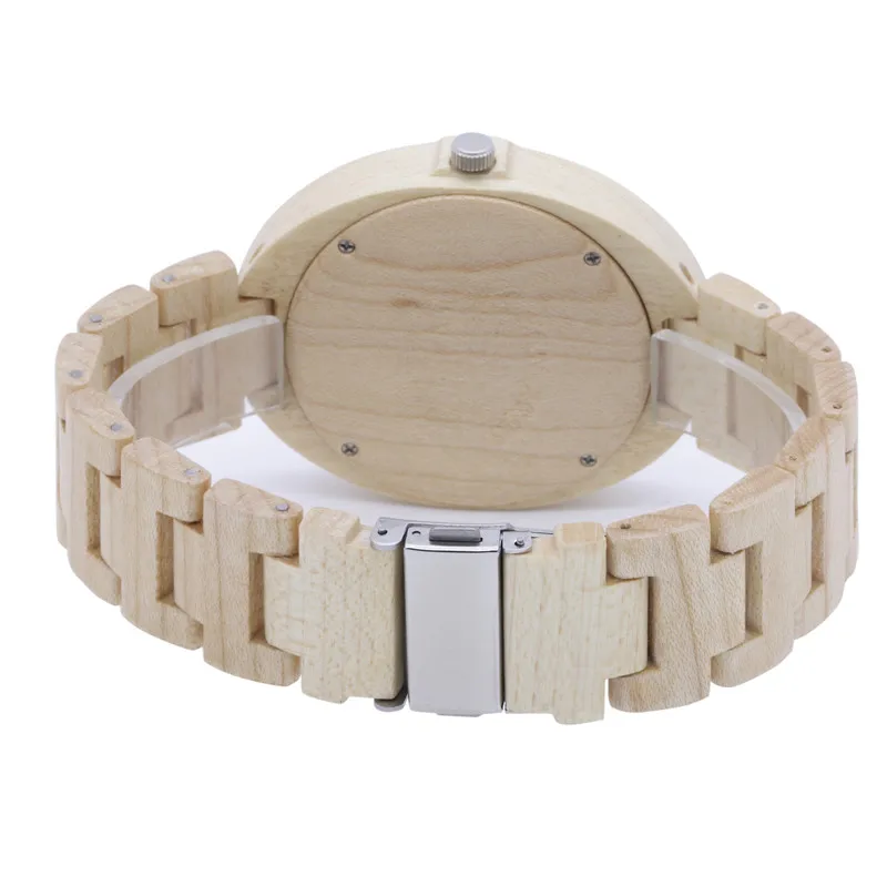 Женские часы 2018 новогодний подарок модные кварцевые с кленовой поверхностью