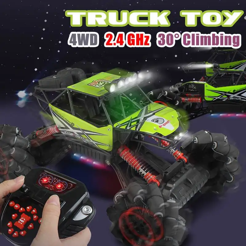 1:16 Explosion 360 градусов вращающийся трюк дрейф RC автомобиль со светом музыка