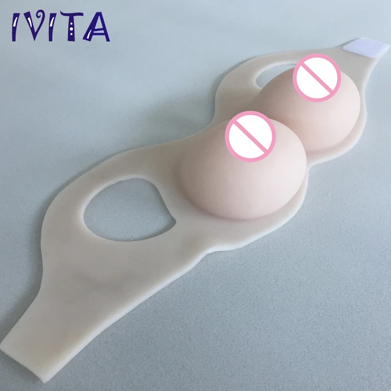 Силиконовые формы для груди IVITA 2400 г большие перекрестная грудь искусственная