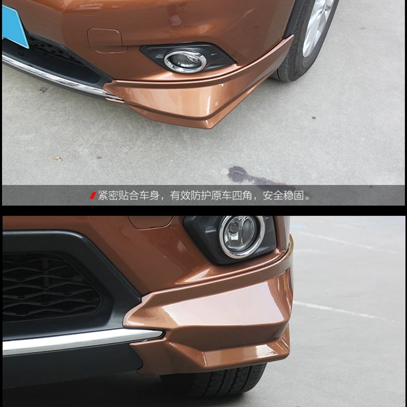 Разветвитель губ заднего бампера из АБС клапан крылья cupwings для Nissan X Trail 2014 2015 2016