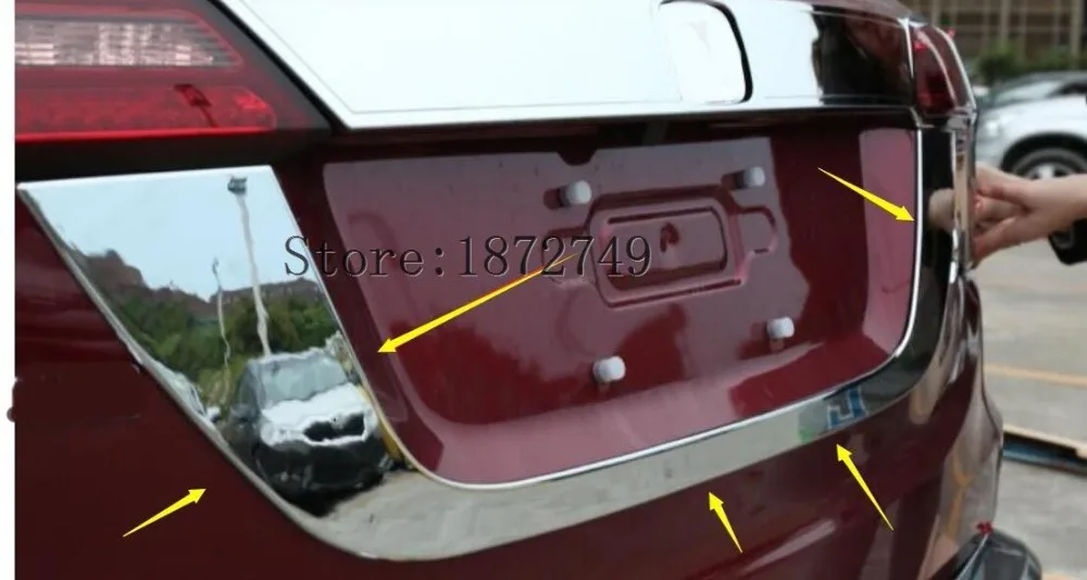 Подходит для Honda HR-V HRV VEZEL 2015 2016 2017 хромированная Задняя отделка крышки багажника