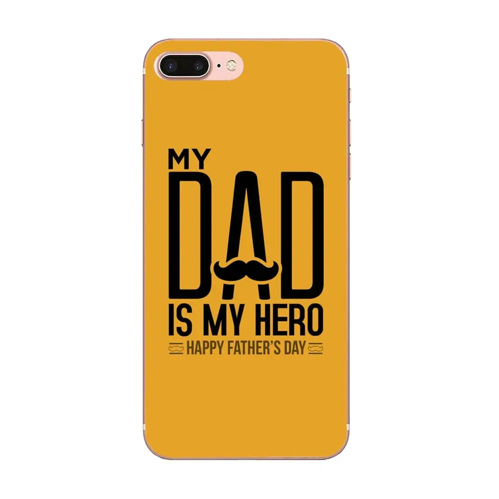 Мягкий чехол для мобильного телефона с надписью I Love My Best Dad Huawei P7 P8 P9 P10 P20 P30 Lite Mini