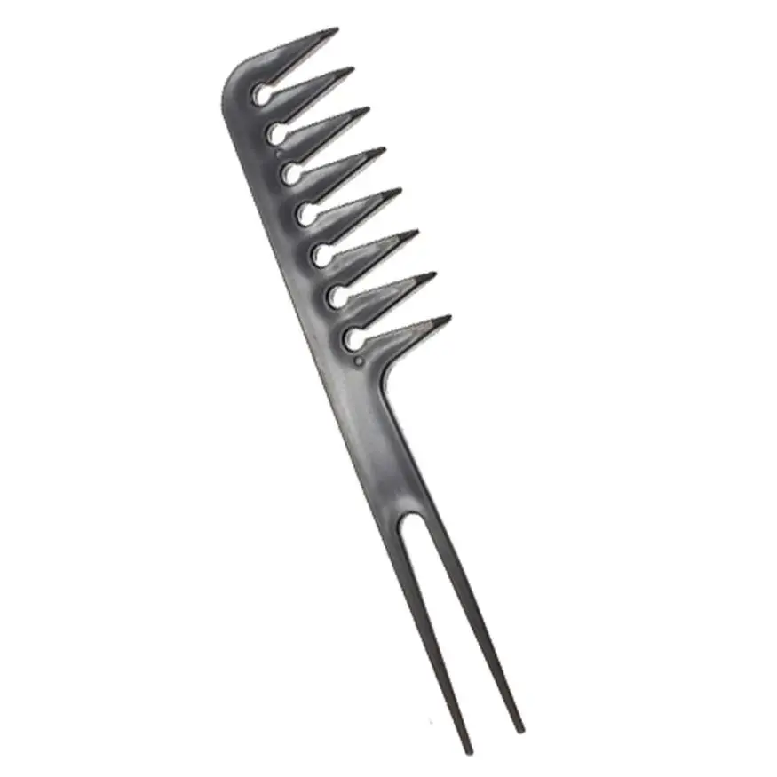 

Beautiful Women 10Pcs Black Pro Salon Hair Styling Hairdressing Plastic Barbers Brush Combs Set Aug 23
