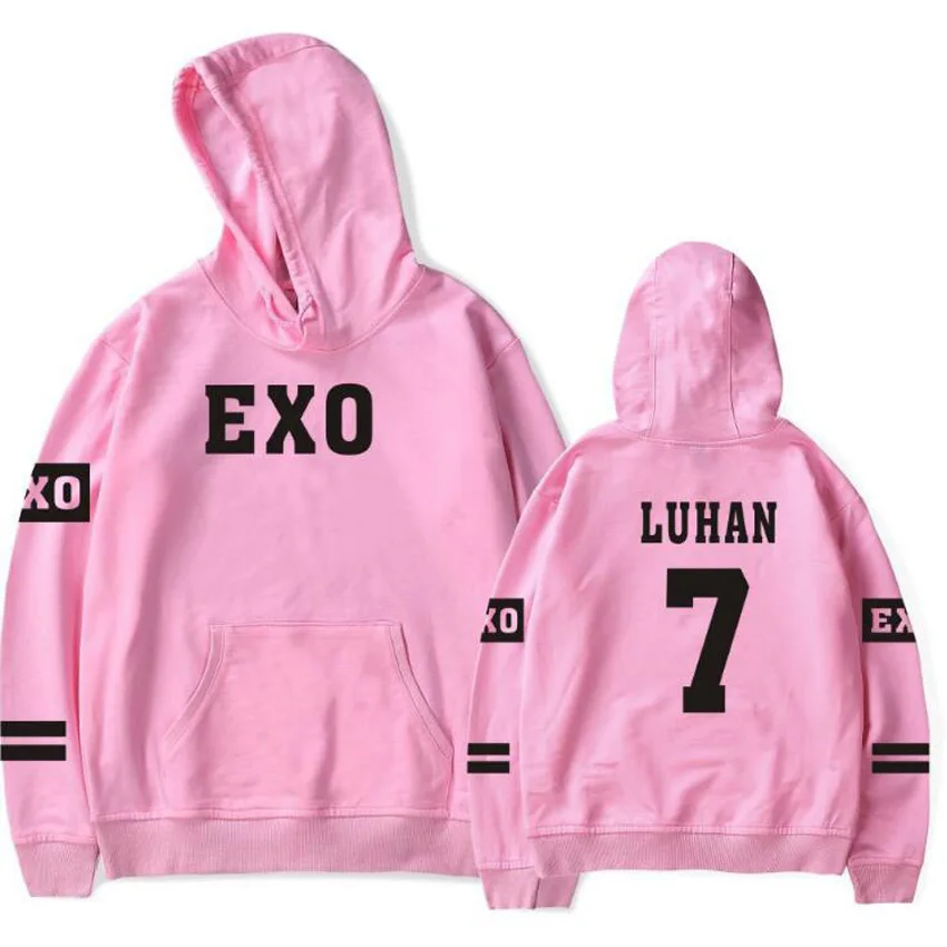Корейский Kpop Exo толстовки для мужчин и женщин Harajuku флисовый пуловер с длинными рукавами толстовки с капюшоном хип-хоп спортивный костюм брендовая одежда 4XL