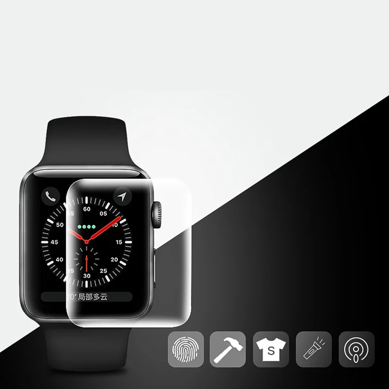 LISCN 3D Мягкие TPU пленка для Apple Watch Series 4 полное покрытие Экран протектор Защитная 40