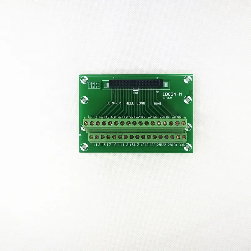 IDC34 2x17Pins 2,54 мм Женский Заголовок Breakout совета, клеммный блок, разъем