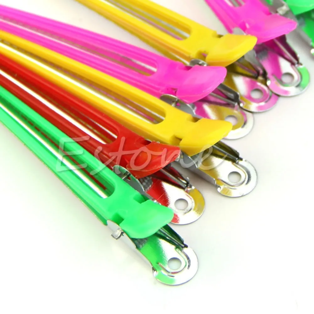 Новинка 10 шт. цветные зажимы для парикмахерских секций парикмахерской зажим