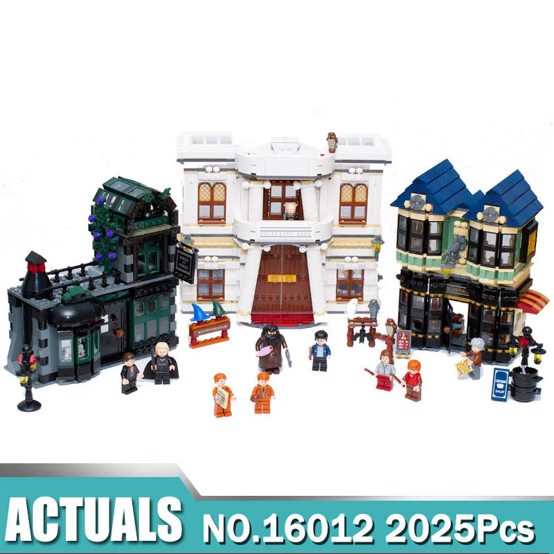2025 шт. магическое слово Diagon Alley 16012 набор образовательных строительных блоков