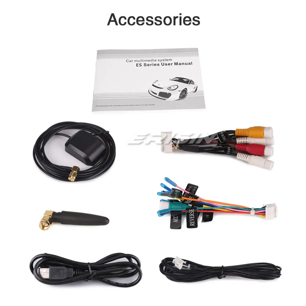Erisin ES4822S 7 дюймовый автомобильный мультимедийный плеер навигация GPS DVD
