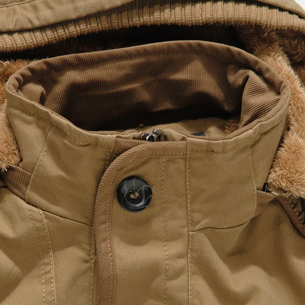 Manteau homme, модный Тренч с капюшоном, мужская зимняя куртка, флисовый мужской Тренч с капюшоном, хлопок, размера плюс 6XL