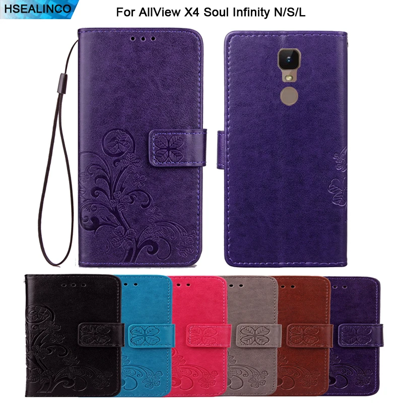 Чехол-Кошелек для ALLVIEW X4 Soul Infinity N/S/L из искусственной кожи Leatehr откидной Магнитный