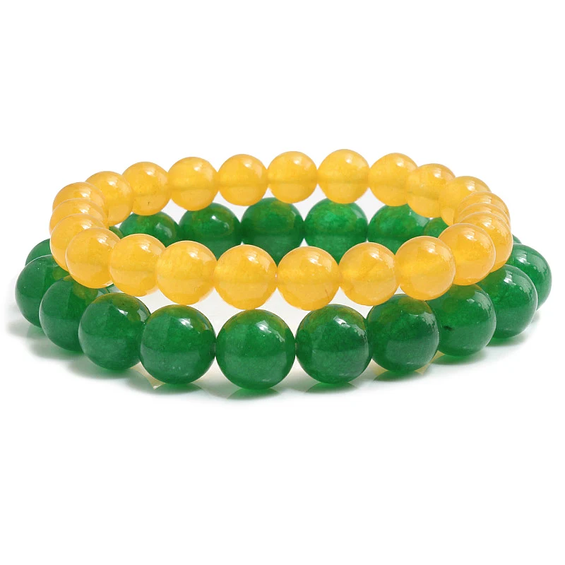 2 шт./компл. MultColor Для женщин Шарм хрустальные бусины браслет мужчин Натуральный