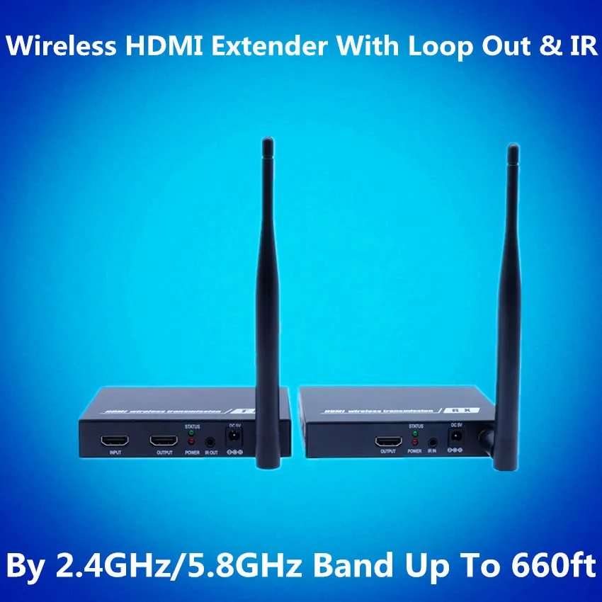 2 4 GHz/5 8 GHz 660ft беспроводной HDMI видео аудио передатчик приемник 1080P удлинитель WIFI