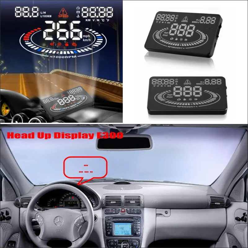 Car HUD Head Up Display For Mercedes Benz C Class W202/W203/W204/W205 HUD Reflect Windshield Monitor Car Electroinc Accessories