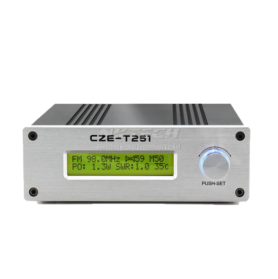NKTECH CZE-T251 Регулируемый 0 Вт-25 Вт fm-передатчик Моно Стерео PLL вещательная станция с одной ручкой управление КСВ Защита температуры