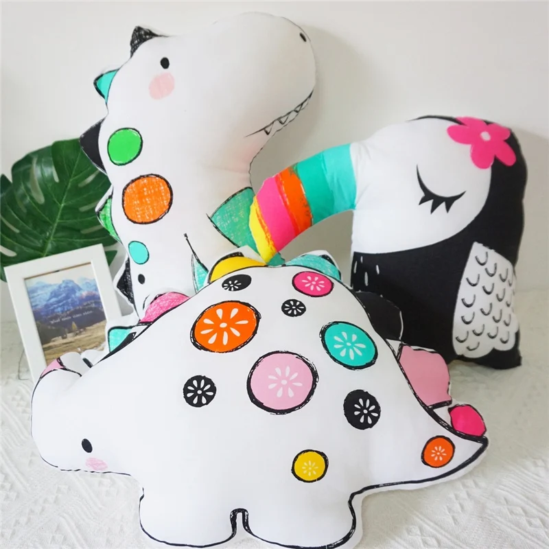 Мягкая мягкая игрушка Стегозавр динозавр хлопковая подушка для животных большая