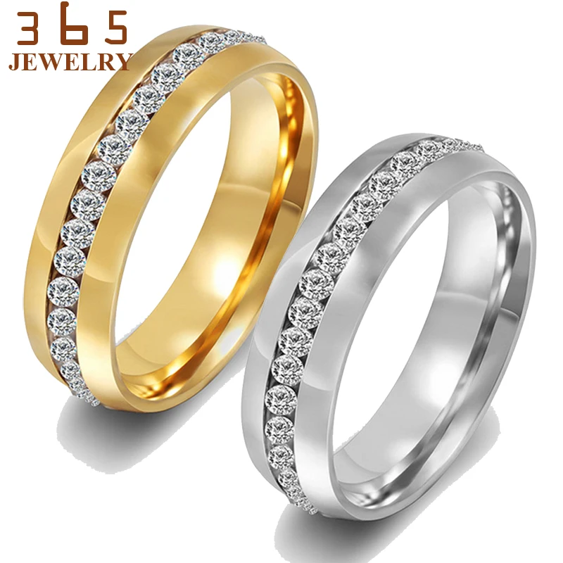 Элегантные ювелирные изделия для пальцев Золотое кольцо из нержавеющей стали