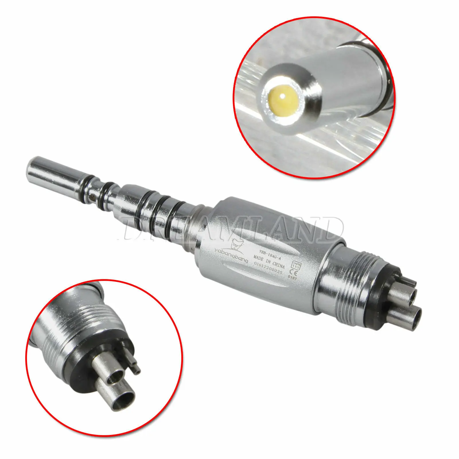 

3*Kavo style Dental 4 Hole LED E-generator Coupler Fit Fiber Optic Handpiece YG4