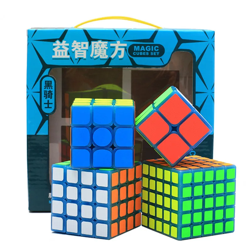 Z куб черный рыцарь Светящийся синий магический Подарочная коробка 2x2x2 3x3x3 4x4x4 5X5X5