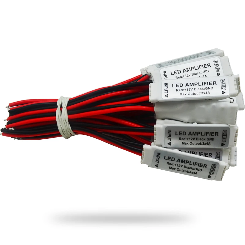 DC12V Mini RGB Led Amplifier Controller Common Anode 3Channel for SMD 3528 5050 Strip Lighting | Лампы и освещение