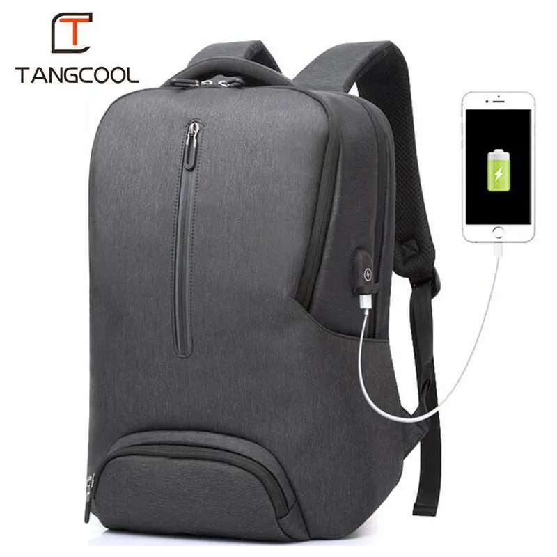 Tangcool большой рюкзак мужской новый usb зарядка школьная сумка для подростков